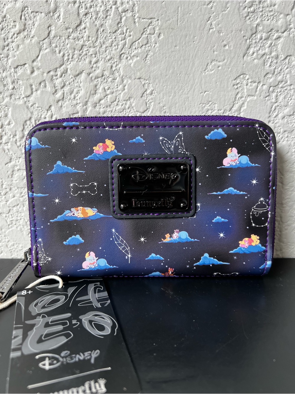 Loungefly Disney Animals Cloud Dreams Zip Around Wallet Classic Clouds AOP - NWT
